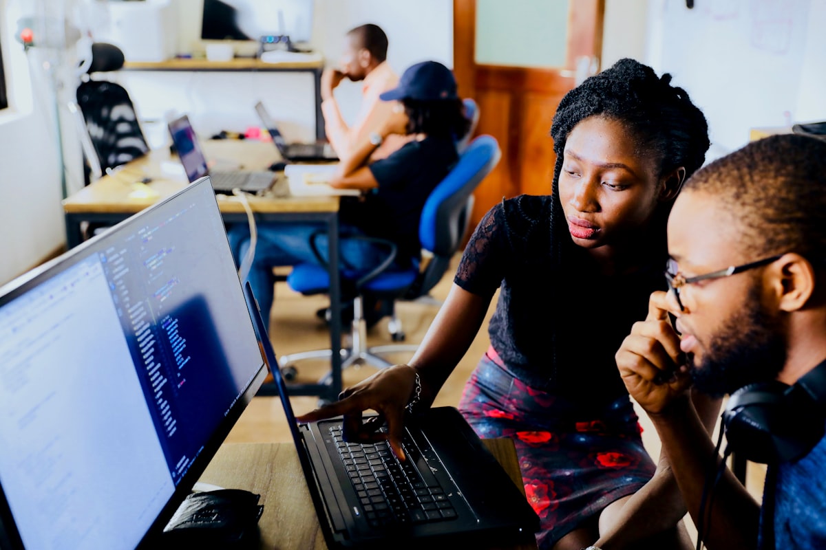 Orvix Tech designers and engineers reviewing a project