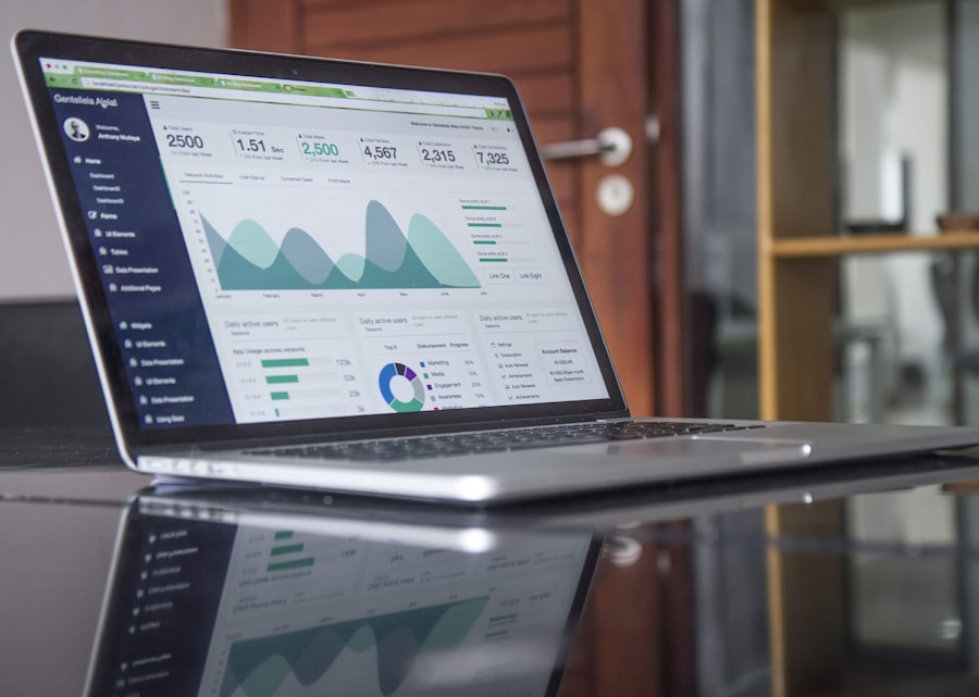 Nova Finance Platform dashboard on a laptop screen